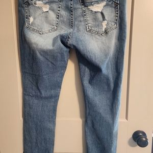 Buckle Black Ankle Skinny Jean Size 30